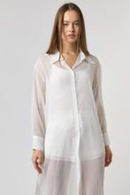Load image into Gallery viewer, CHIFFON BUTTON DOWN MAXI SHIRT AND SHORT SET