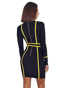 LEONA OUTLINE BANDAGE DRESS