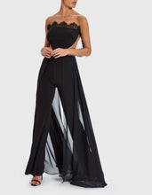 Load image into Gallery viewer, ANTONIA ILLUSION LACE JUMPSUIT BLACK