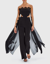 Load image into Gallery viewer, ANTONIA ILLUSION LACE JUMPSUIT BLACK
