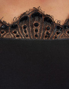 ANTONIA ILLUSION LACE JUMPSUIT BLACK