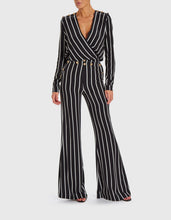 Load image into Gallery viewer, CORINE STRIPED FLARED TROUSERS