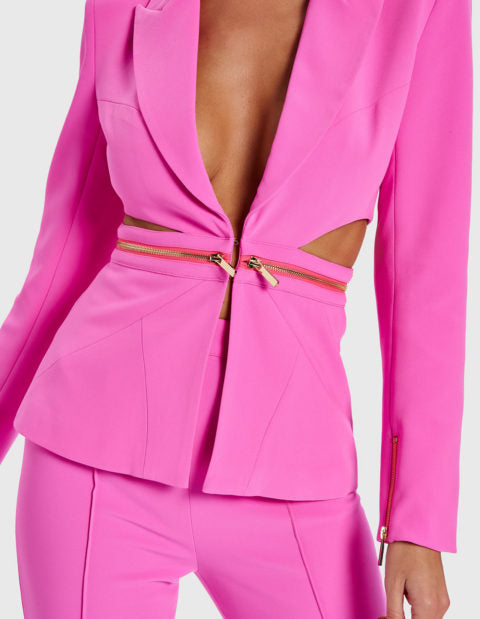 KITTY CUT-OUT TAILORED BLAZER