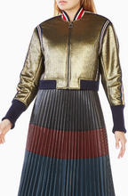 Load image into Gallery viewer, BCBG ANDREAS METALLIC BOMBER JACKET