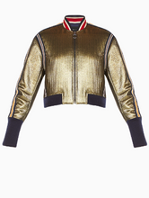 Load image into Gallery viewer, BCBG ANDREAS METALLIC BOMBER JACKET