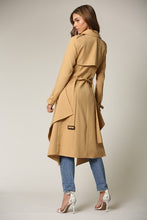 Load image into Gallery viewer, HI-LO CROPPED TRENCH COAT