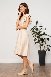 LUCY PARIS CELESTE BELTED DRESS
