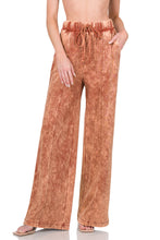 Load image into Gallery viewer, COOL AND COMFY WIDE LEG ACID WASH SET