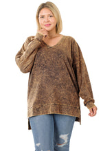 Load image into Gallery viewer, CURVY COMFY MINERAL WASHED MOTO LEGGING SET