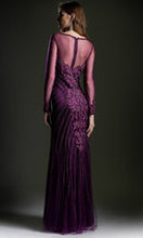 Load image into Gallery viewer, HOURGLASS EMBELISHED GOWN | EGGPLANT