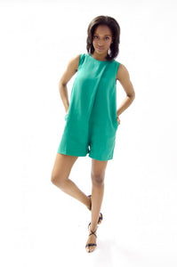 FRNCH SLEEVELESS SHIFT ROMPER