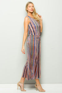 MULTI STRIPE JUMPSUIT