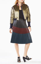 Load image into Gallery viewer, Andreas Metallic Bomber Jacket by BCBG