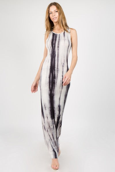 KNIT TYE DIE MAXI DRESS