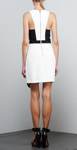 ADELYN RAE ASYMMETRICAL HEM DRESS