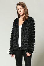 Load image into Gallery viewer, SHAGGY FRINGE CHAIN DETAILED COAT