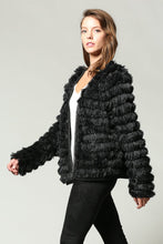 Load image into Gallery viewer, SHAGGY FRINGE CHAIN DETAILED COAT