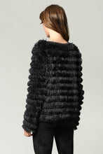 Load image into Gallery viewer, SHAGGY FRINGE CHAIN DETAILED COAT