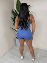 Load image into Gallery viewer, DENIM ZIP TANK TOP AND SHORT SET