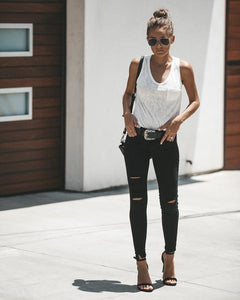 SPLIT ANKLE DENIM