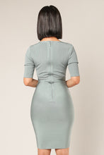 Load image into Gallery viewer, BANDED BODYCON DRESS