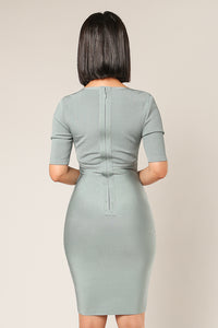BANDED BODYCON DRESS