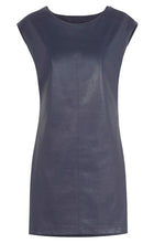 Load image into Gallery viewer, BCBG KARLEE FAUX LEATHER SHIFT DRESS