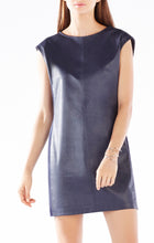 Load image into Gallery viewer, BCBG KARLEE FAUX LEATHER SHIFT DRESS