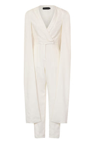 LAVISH ALICE TAILORED CAPE JUMPSUIT