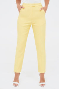 LAVISH ALICE YELLOW TAILORED TROUSERS