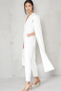 LAVISH ALICE TAILORED CAPE JUMPSUIT