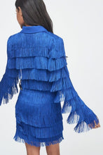 Load image into Gallery viewer, LAVISH ALICE FRINGE TAILORED BLAZER DRESS