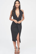Load image into Gallery viewer, LAVISH ALICE HALTERNECK LAPEL MIDI DRESS