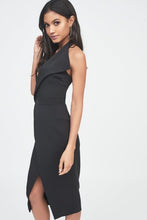 Load image into Gallery viewer, LAVISH ALICE HALTERNECK LAPEL MIDI DRESS