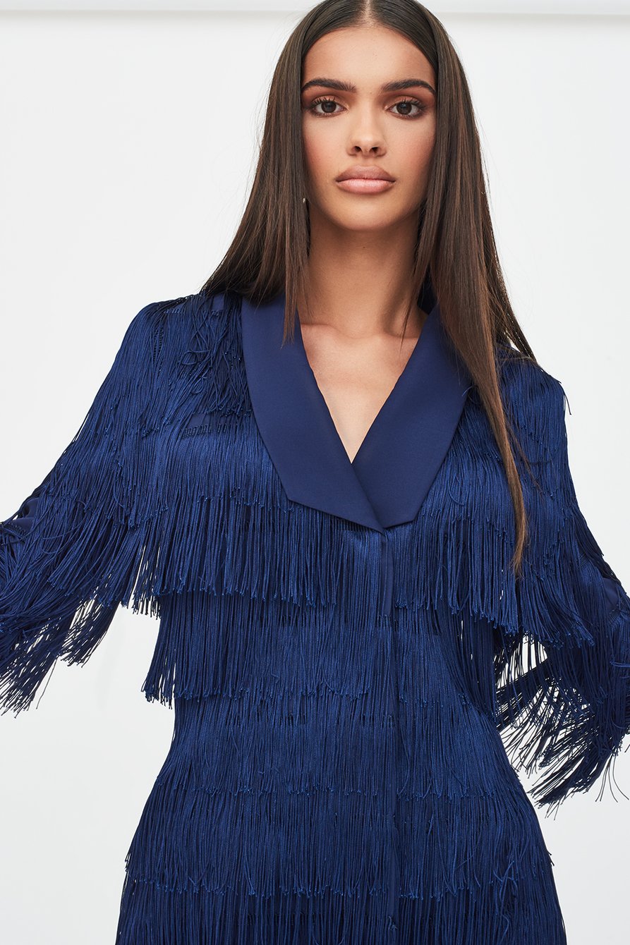 Tassel sales blazer dress