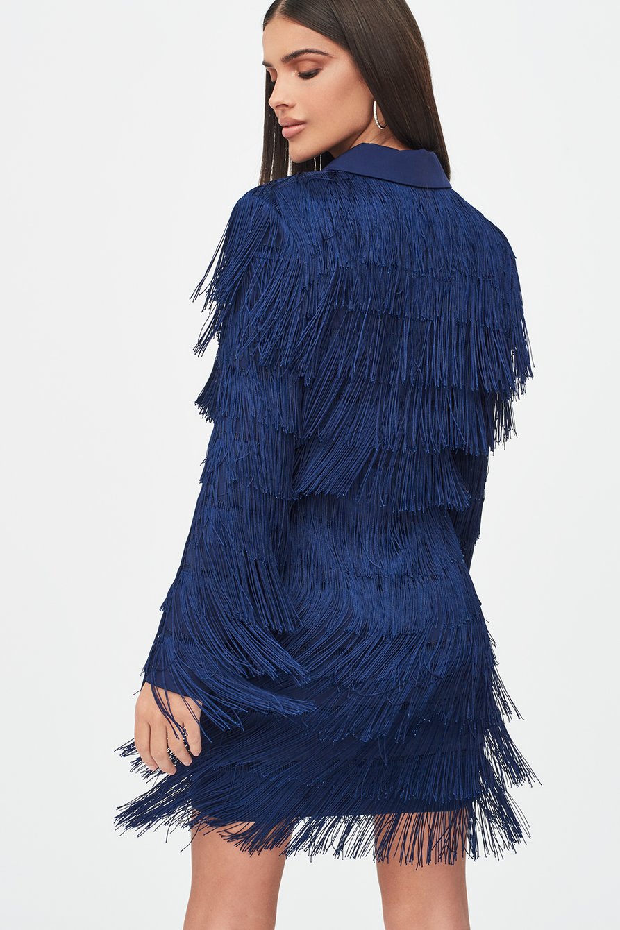 Tassel blazer dress discount