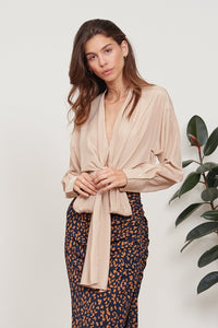 LUCY PARIS GLORIA WRAP TOP