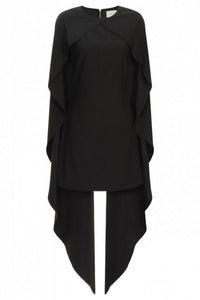 LAVISH ALICE MAXI OVERLAY CAPE SHIFT DRESS