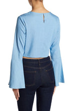 Load image into Gallery viewer, BELL SLEEVE TIE TOP