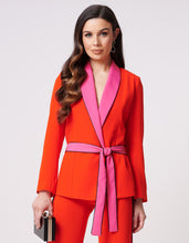 Load image into Gallery viewer, JAGGER BLAZER WITH CONTRAST BELT AND LAPEL