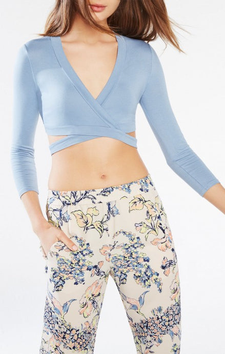 BCBG LORREN CUTOUT CROP TOP