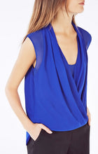 Load image into Gallery viewer, BCBG REMY SLEEVELESS WRAP TOP