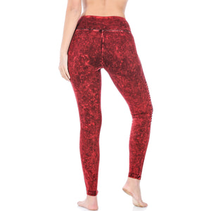 MINERAL WASHED MOTO LEGGING
