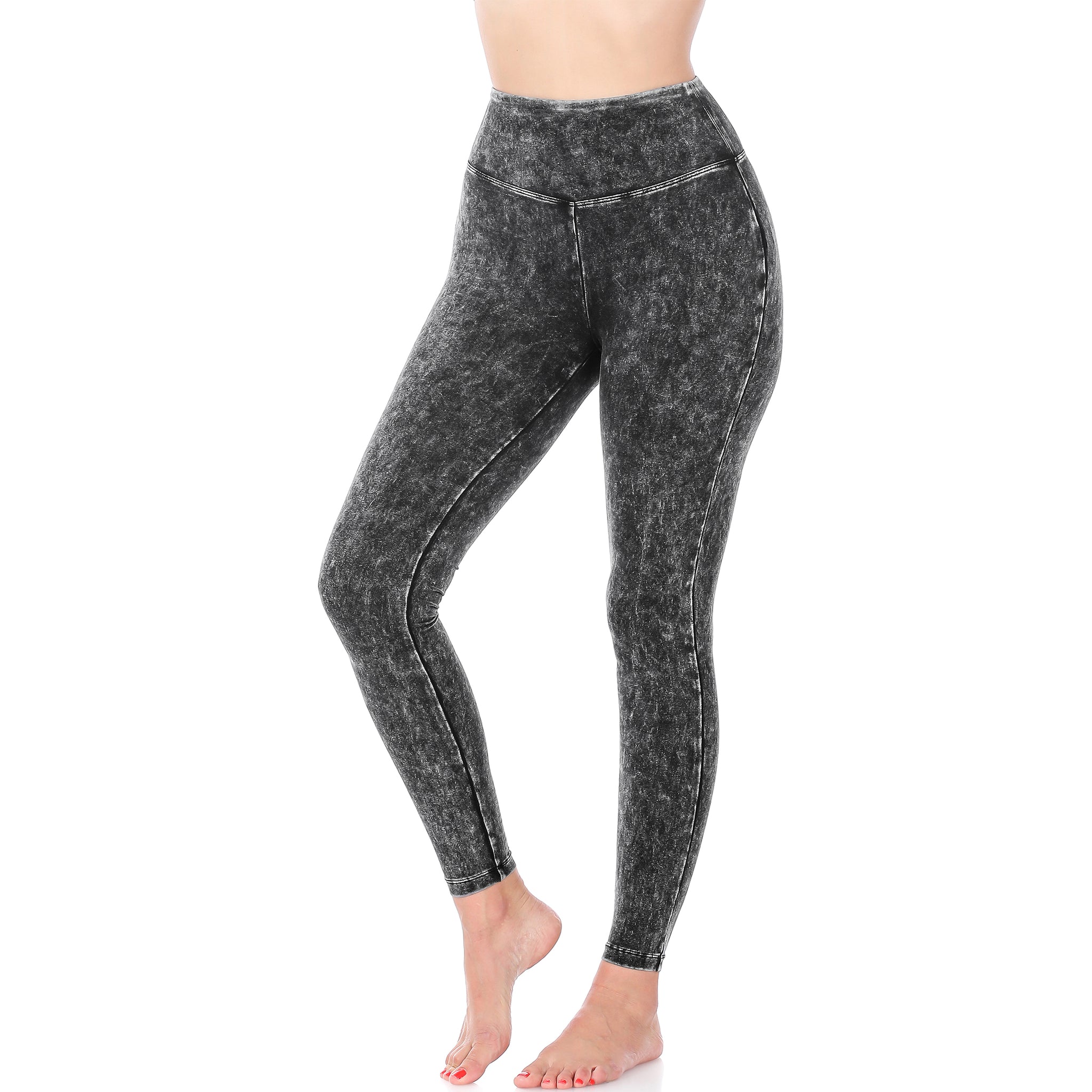 MINERAL WASHED WIDE WAISTBAND YOGA LEGGINGS – Arelia's Dream