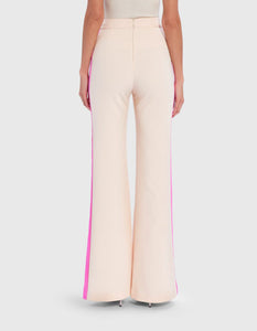YAVIN SIDE STRIPE WIDE LEG TROUSERS