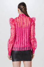 Load image into Gallery viewer, FANCY STRIPED ORGANZA TOP