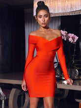Load image into Gallery viewer, SIERRA OFF THE SHOULDER BANDAGE DRESS