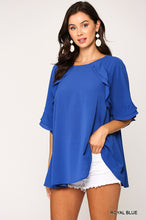 Load image into Gallery viewer, FLUTTER SLEEVE BLOUSE
