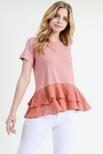 Load image into Gallery viewer, CHIFFON RUFFLE TOP