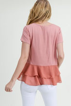 Load image into Gallery viewer, CHIFFON RUFFLE TOP